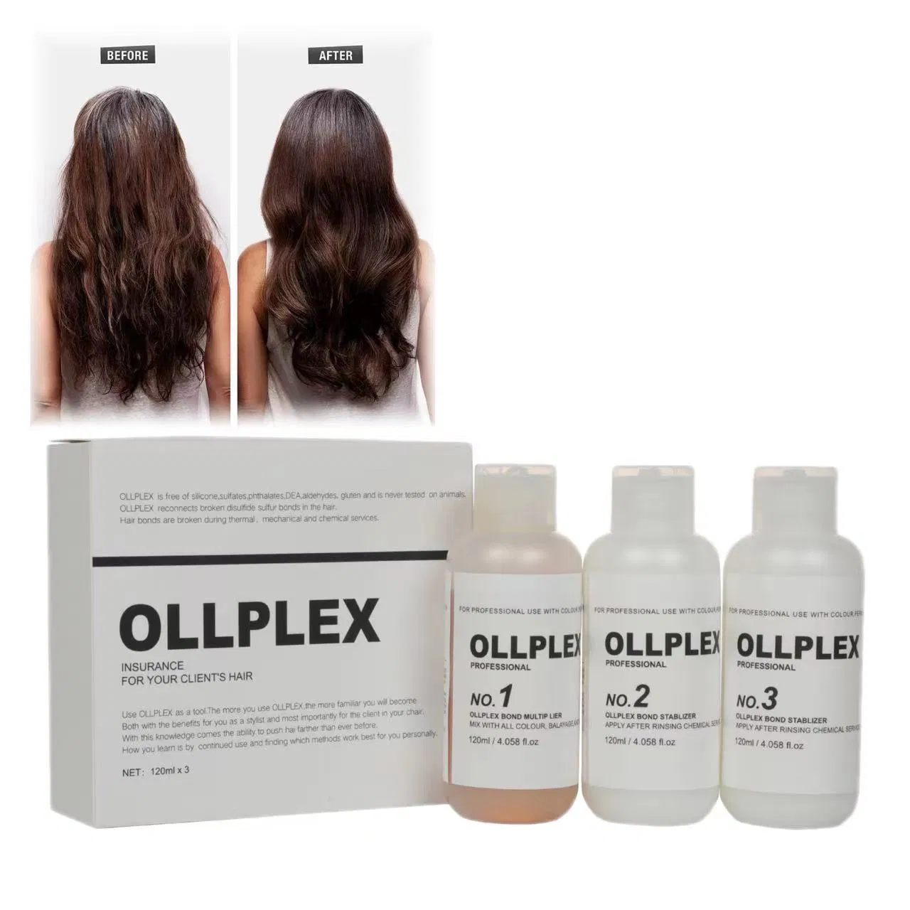 Olaplexer 1/2/3 Repair Damage Hair Treatment Professional Salon Product