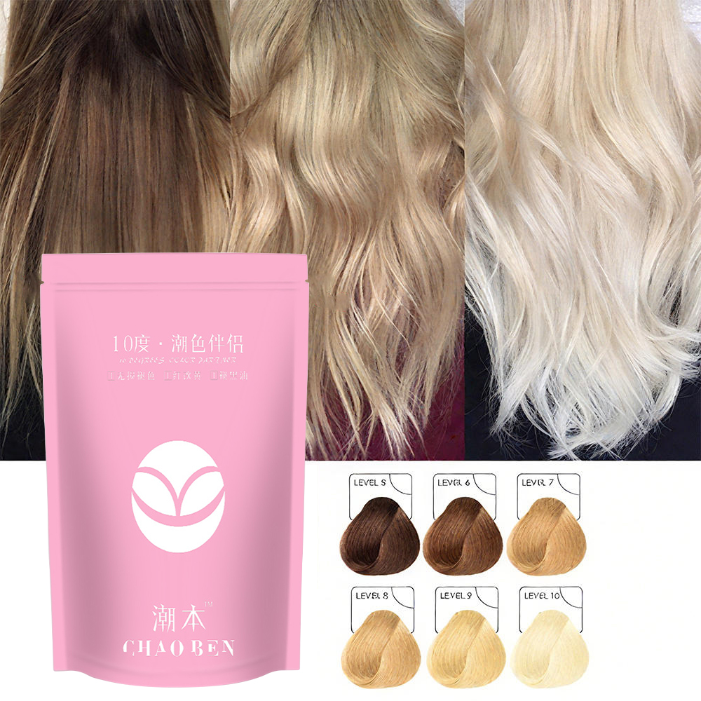 Chaoben Professional Organic Blonde Hair Bleach Powder Permanent Color Bleaching Powder Hair Remover for Salon