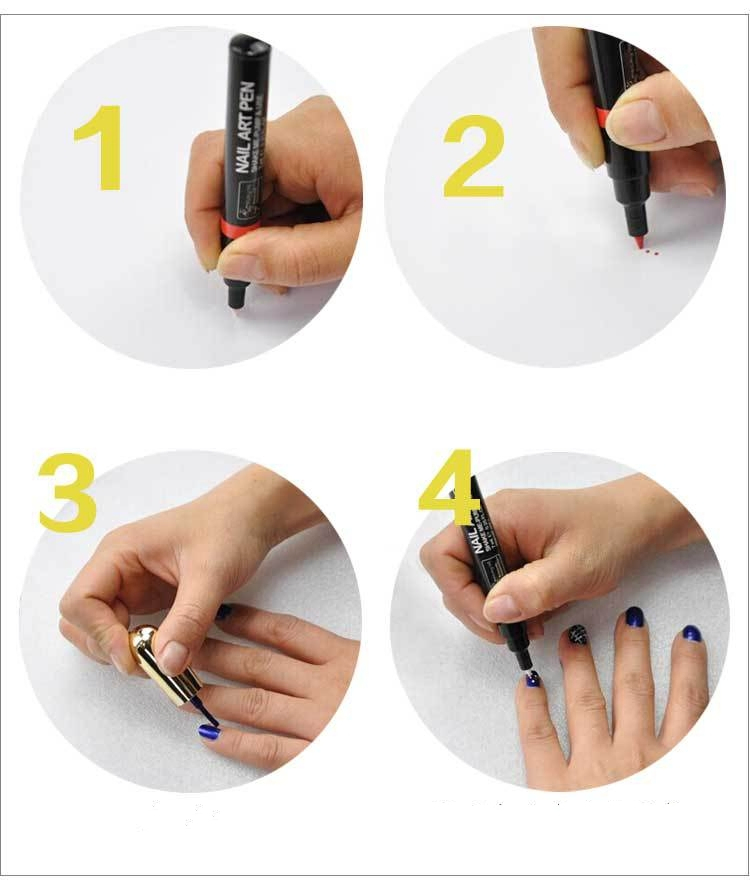 16 Color Nail Art Painting Pen Tool Nail Care Products for Nail Beauty