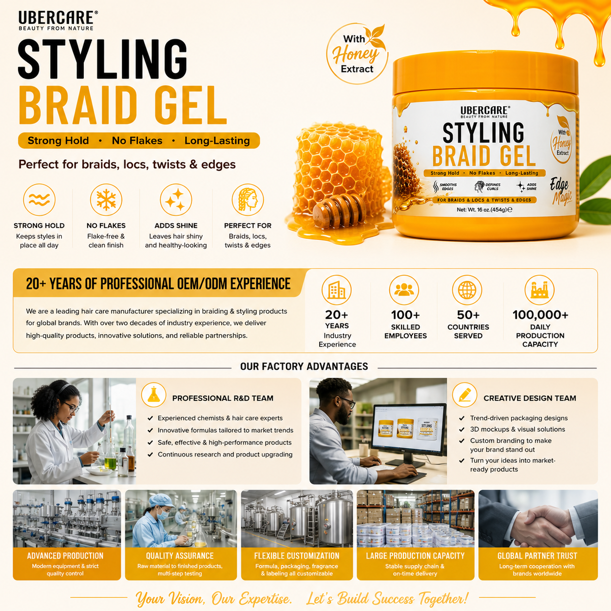 Hot Products Adds Natural Shine Twist Gel No Greasy Hair Setting Gel High Gloss Styling Braid Gel for Dry Thick Hair