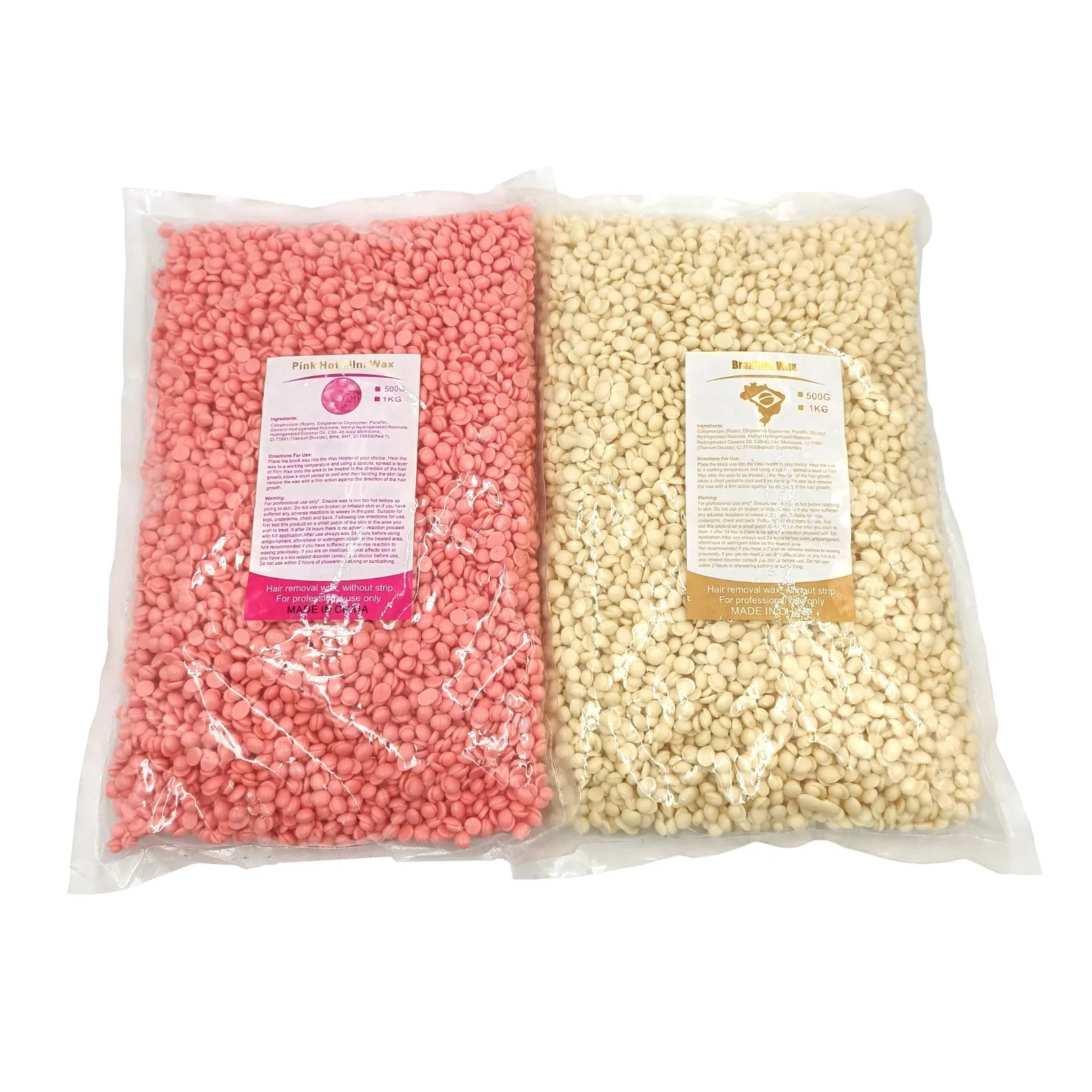 Private Label Hard Wax Beans 1000g Depilatory Waxing Products for Hair Removal for SPA