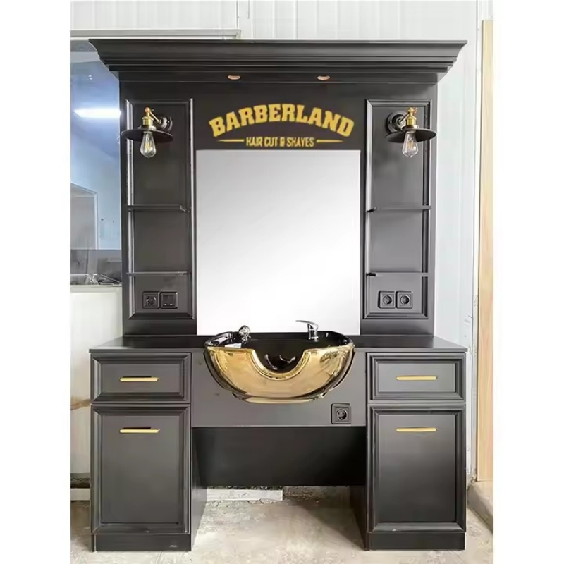 Hot Sale Modern Cheap New Design Hair Salon Hairdressing Mirrors Stations