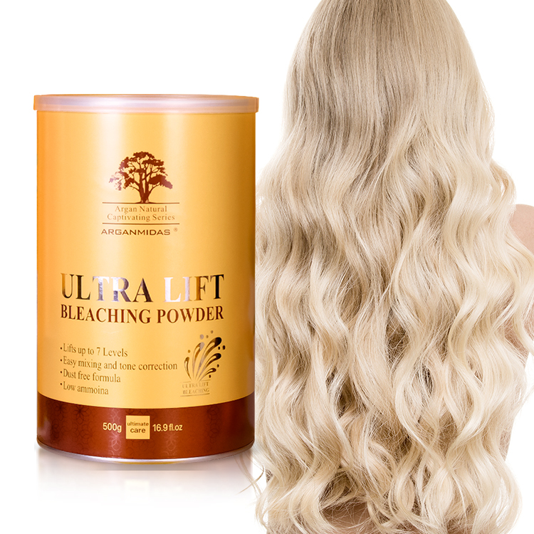Arganmidas Hair Color Product Multi-functional Professional Salon Hair Bleach Lights Level 9 Hair Color Bleach Powder