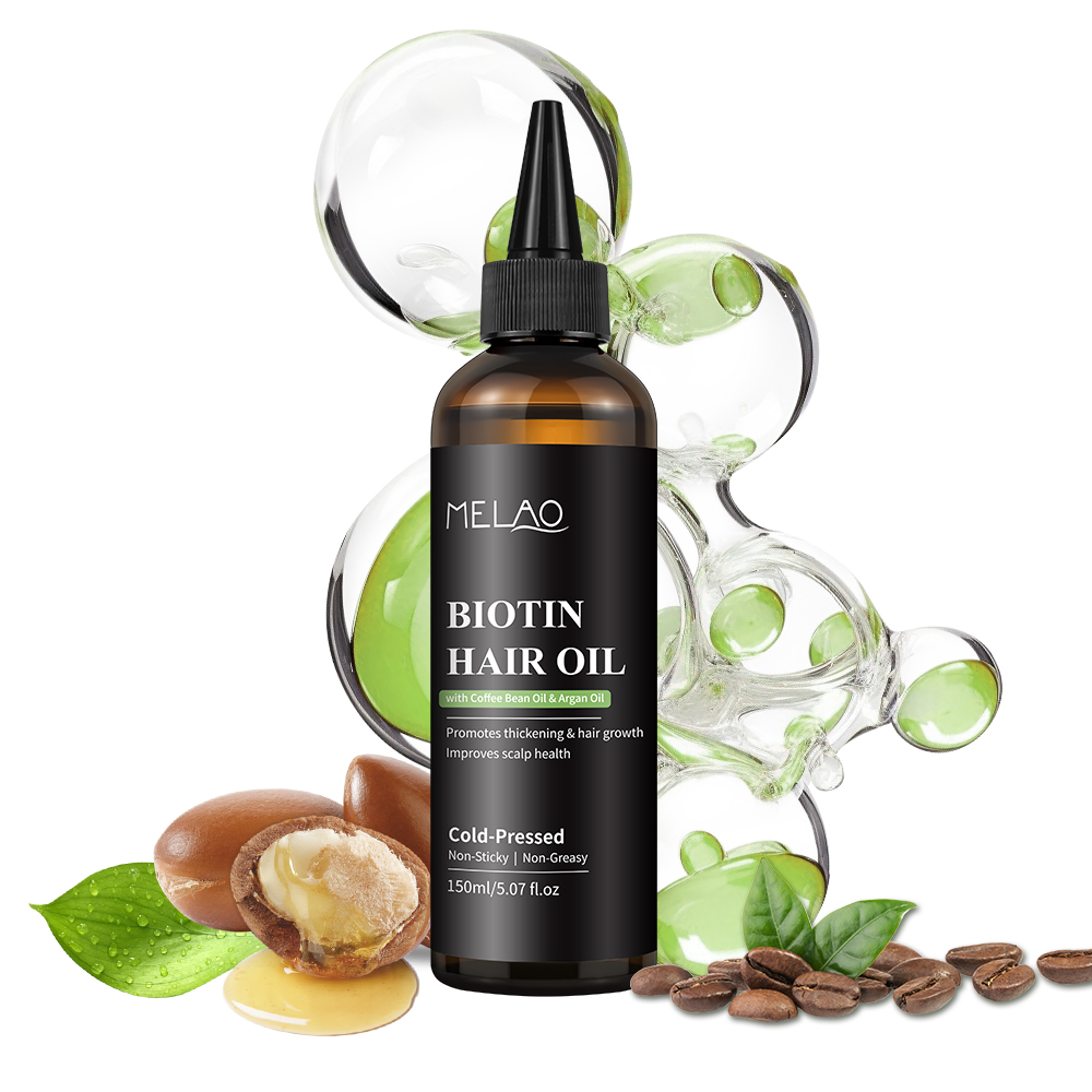 Natural Organic Vegan Scalp Hair Serum Anti Hair Loss Thickening Argan Oil Biotin Hair Growth Oil for Men