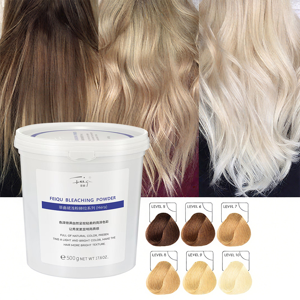 Feiqu Hera Series Professional Salon Use 500g Hair Bleach Powder Italy Dust-Free &amp; Ammonia-Free Hair Color