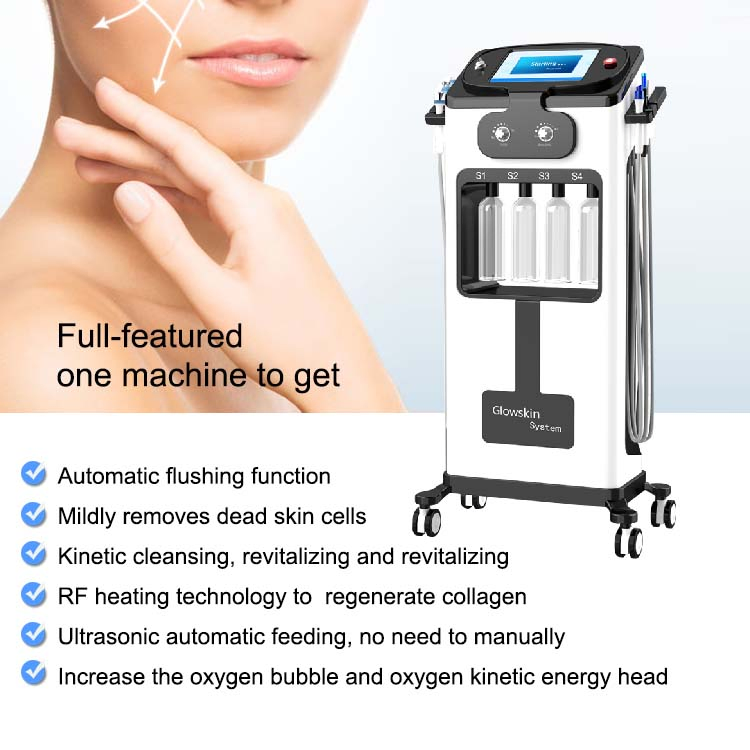 Professional 6 in 1 Blackhead Removal Deep Skin Cleaning Face Lifting Facial Microdermabraion Skincare Facial Machine