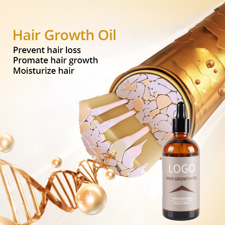 OEM High Quality Fast Hair Growth Oil Private Label Best Rosemary Natural Smoothing Oil Vitamins Hair Growth Care Treatment Oil