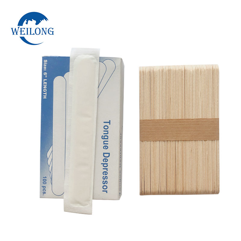 Birch Wooden Tongue Depressor Packed in Bulk Disposable Wooden Waxing Hair Removal Wax Spatulas Wooden Tongue Depressor Tounge Depressor 24mm