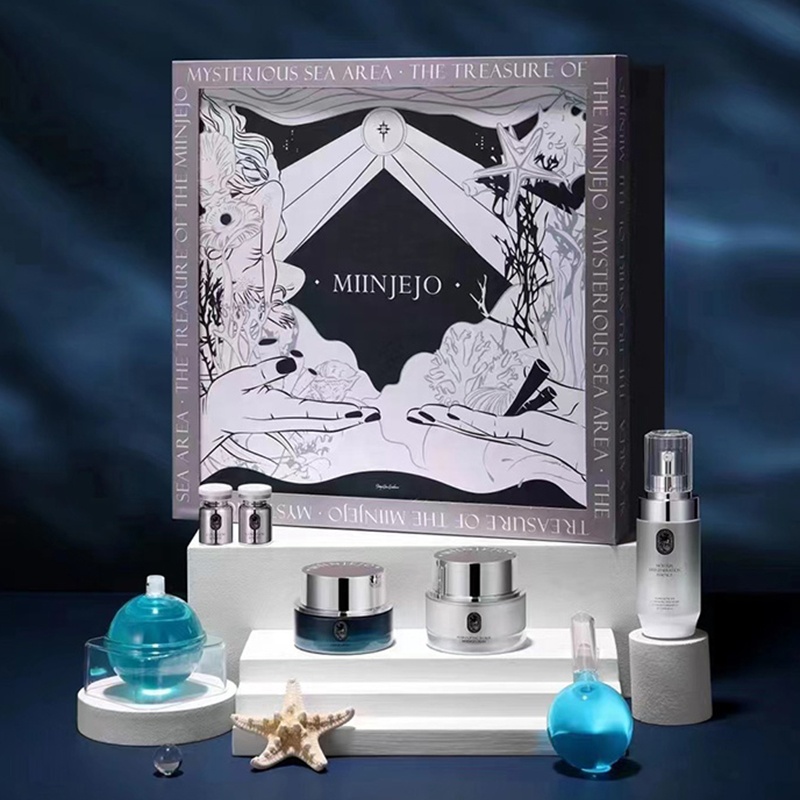 Korean Beauty Salon Skincare Set MIINJEJO Deep Sea Collagen Therapy Facial Moisturizer Mask Essence Skin Rejuvenation Kit