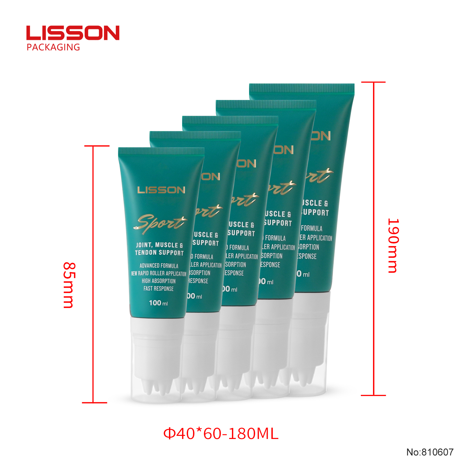 Custom D40mm Hair Oil Tube With Silicone Massage Brush Applicator For Scalp Treatment Hair Growth Serum 100ml 120ml 150ml
