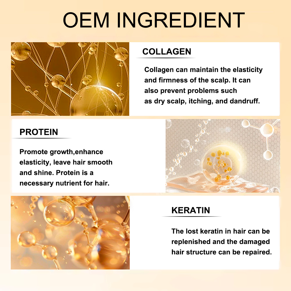Manufacturer OEM Scent Hydrate Smooth Shiny Hair Care Products Keratin Hair Extension Mask Shampoo and Conditioner Kit for Salon