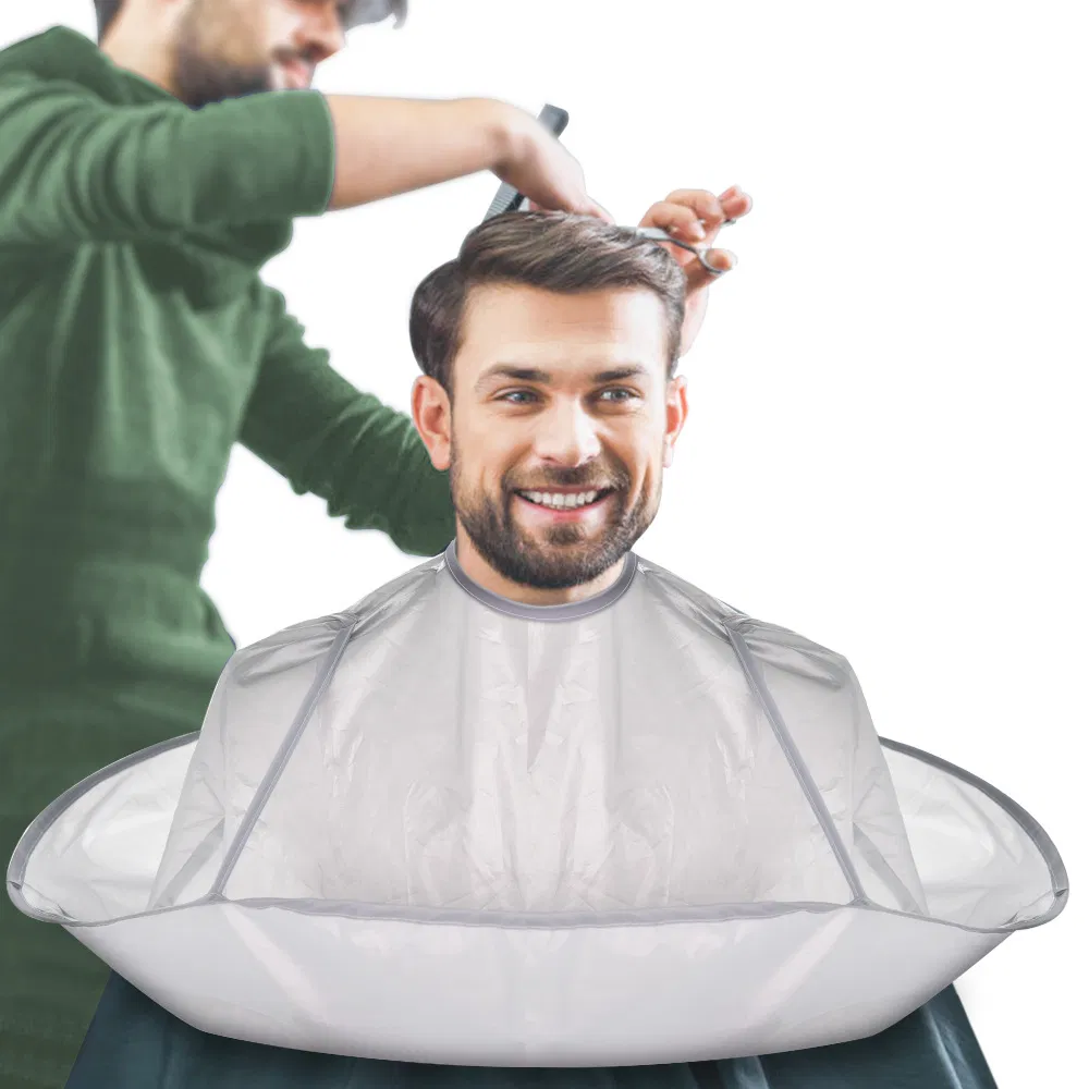 Nylon Waterproof Professional Barber with Snap Closure Cape