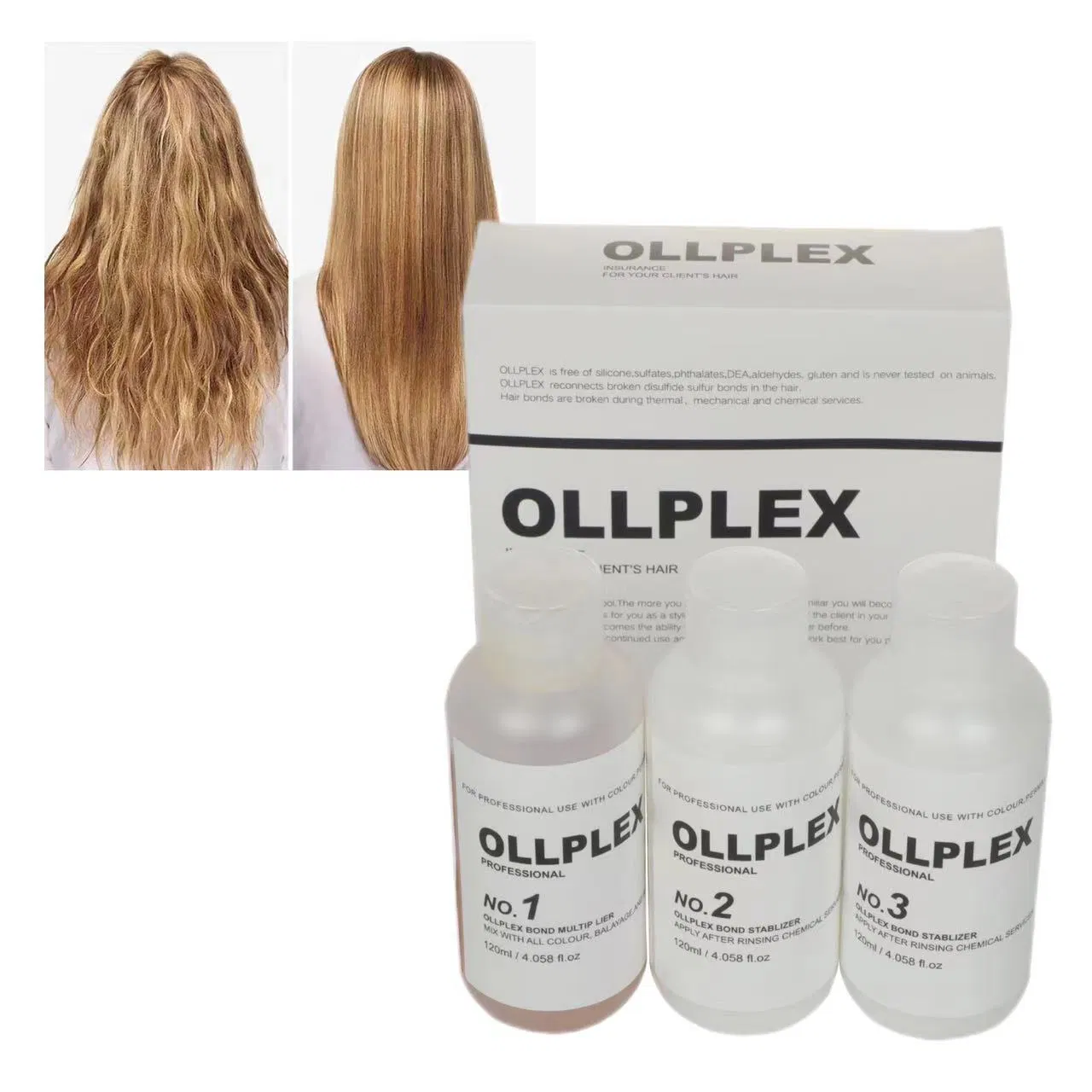 Olaplexer 1/2/3 Repair Damage Hair Treatment Professional Salon Product