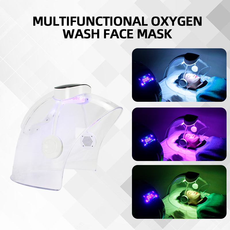 High-Pressure Oxygen Facial Skin Care Mask Machine with Oxygen Sprayer for Salon Spa Equipment US Plug Type