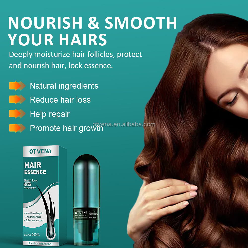 OTVENA Organic Professional Hair Care Deep Repair Nourishing Refreshing Smoothing Hair Serum Spray for Damaged Hair 60ml