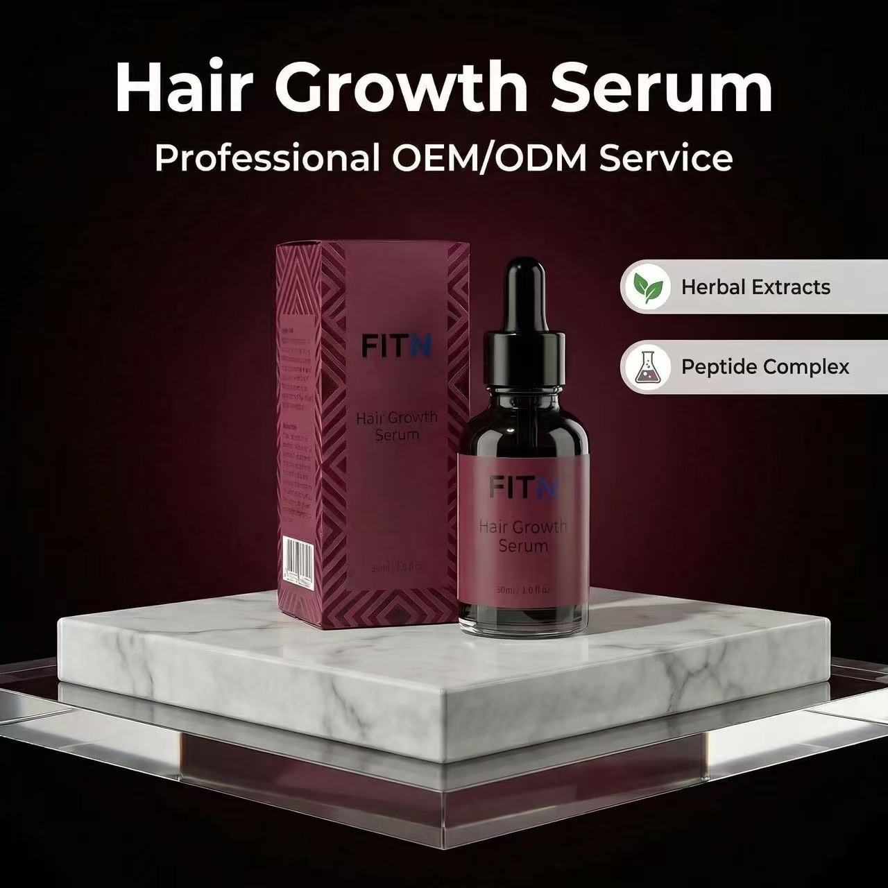 Hair Growth Serum OEM Private Label Custom Logo Scalp Treatment Anti Hair Loss Regrowth Bulk Wholesale Factory Price Pure Supply