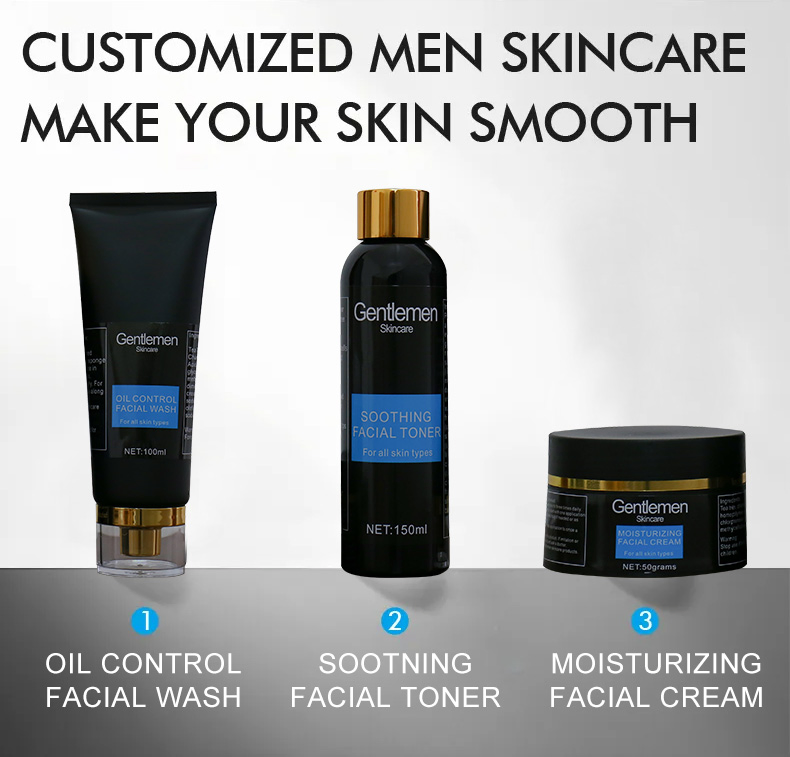 Private Label Face Wash Exfoliating Whitening Moisturizing Cream Vitamin C Black Owned Men Skin Care Professional Skincare Men