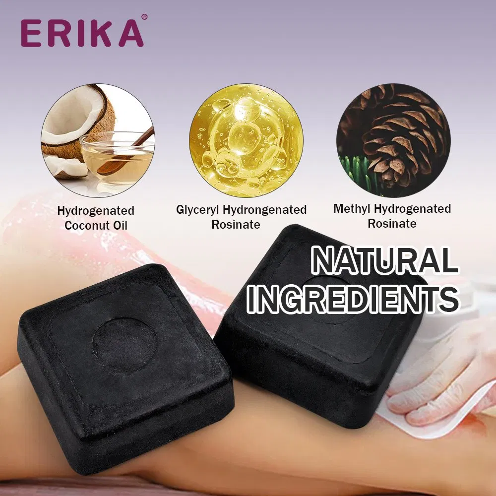 Factory Supply Hot Tablets Painless Hair Removal Blocks Black Current for Bikini Line Waxing Non-Strips Depilatory Wax Black 500g