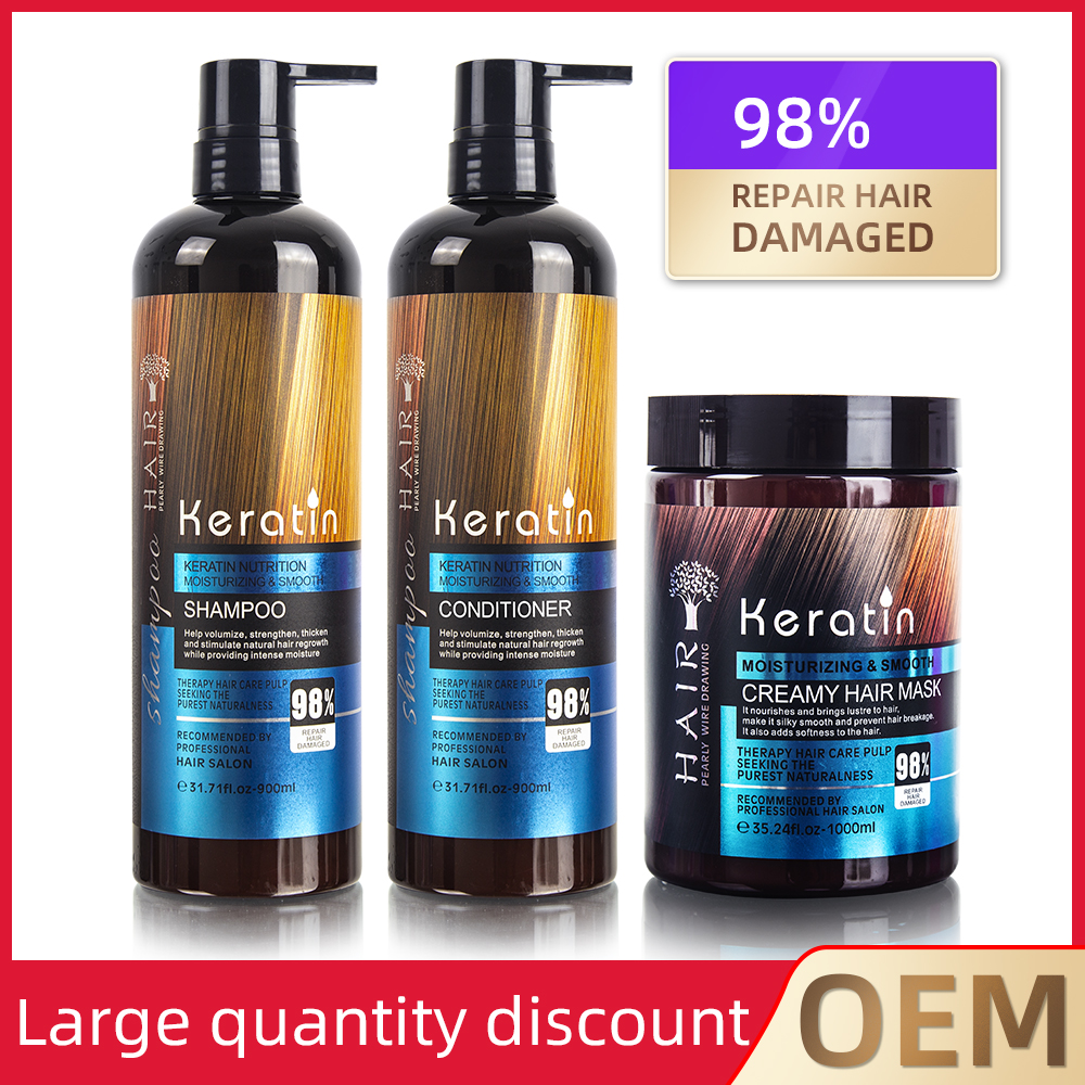 Hair Care Set Professional Organic Collagen Keratin Hair Shampoo