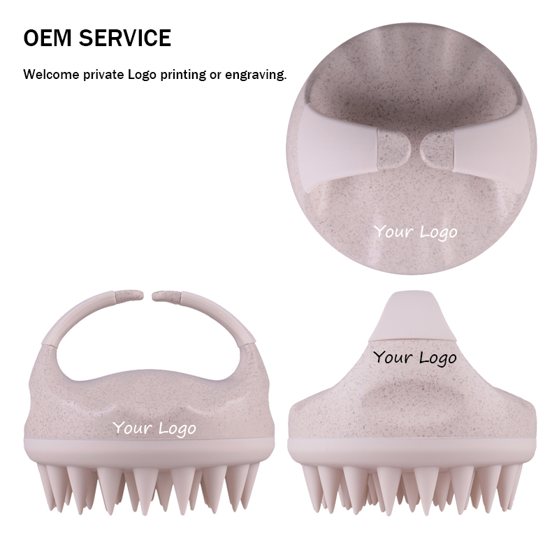 Biodegradable Ionic Waterproof Hair Scalp Massager Scrubber Customized Professional Shampoo Hair Brush