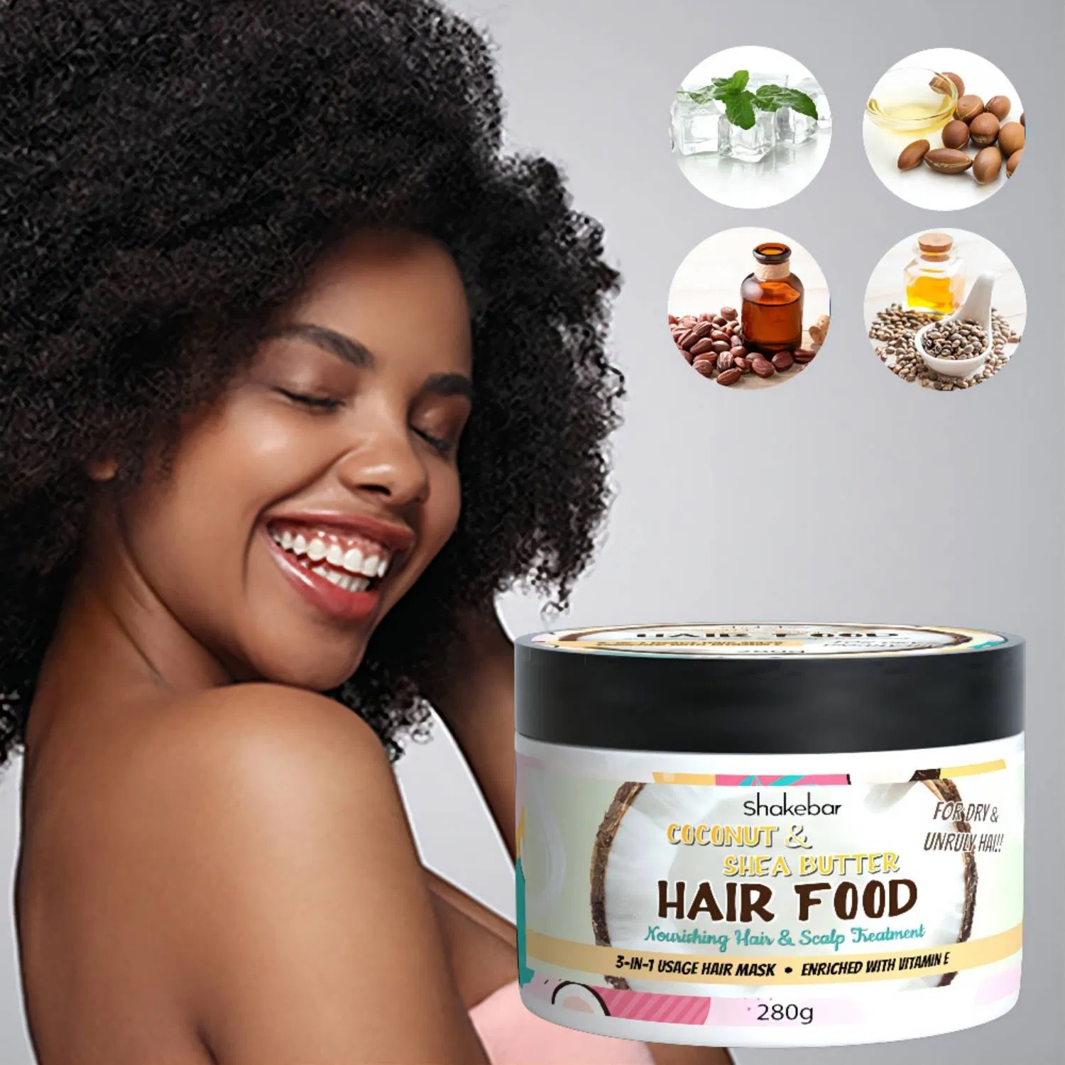 Professional Hair Care Product Sulfate Free Caster Oil Hair Food with Private Label