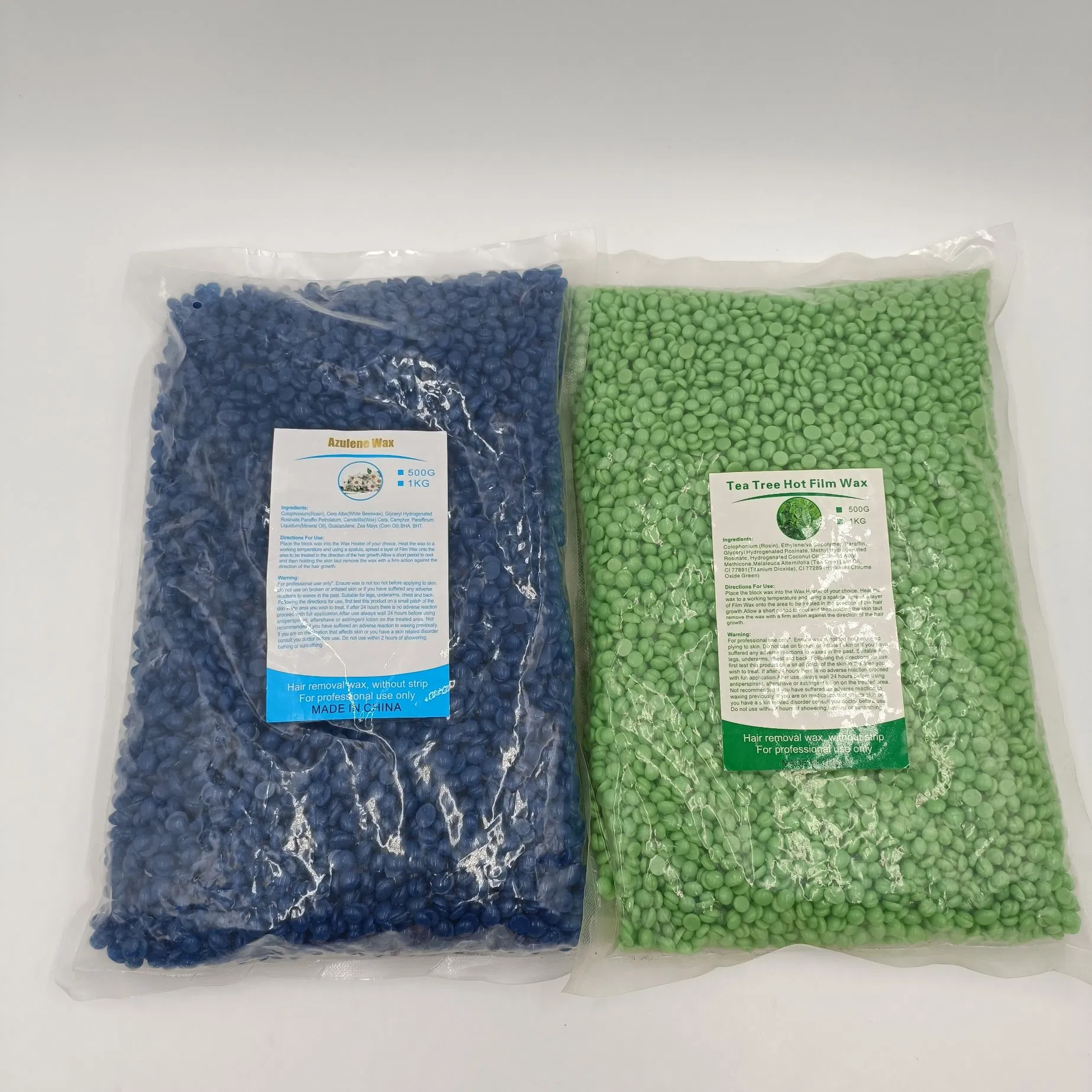 Private Label Hard Wax Beans 1000g Depilatory Waxing Products for Hair Removal for SPA