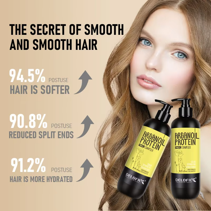 Delofil Private Label Professional Curly Hair Care Sulfate Free Shampoo Repairing Curl Hair Conditioner for Frizz Hair