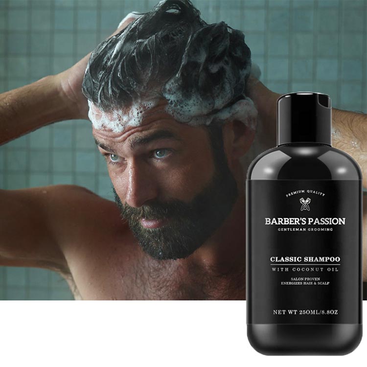 Barber Shop Sulfate-free Refreshing Oil Control and Nourishes the Scalp Men's Hair Shampoo &amp; Conditioner Set for Dandruff