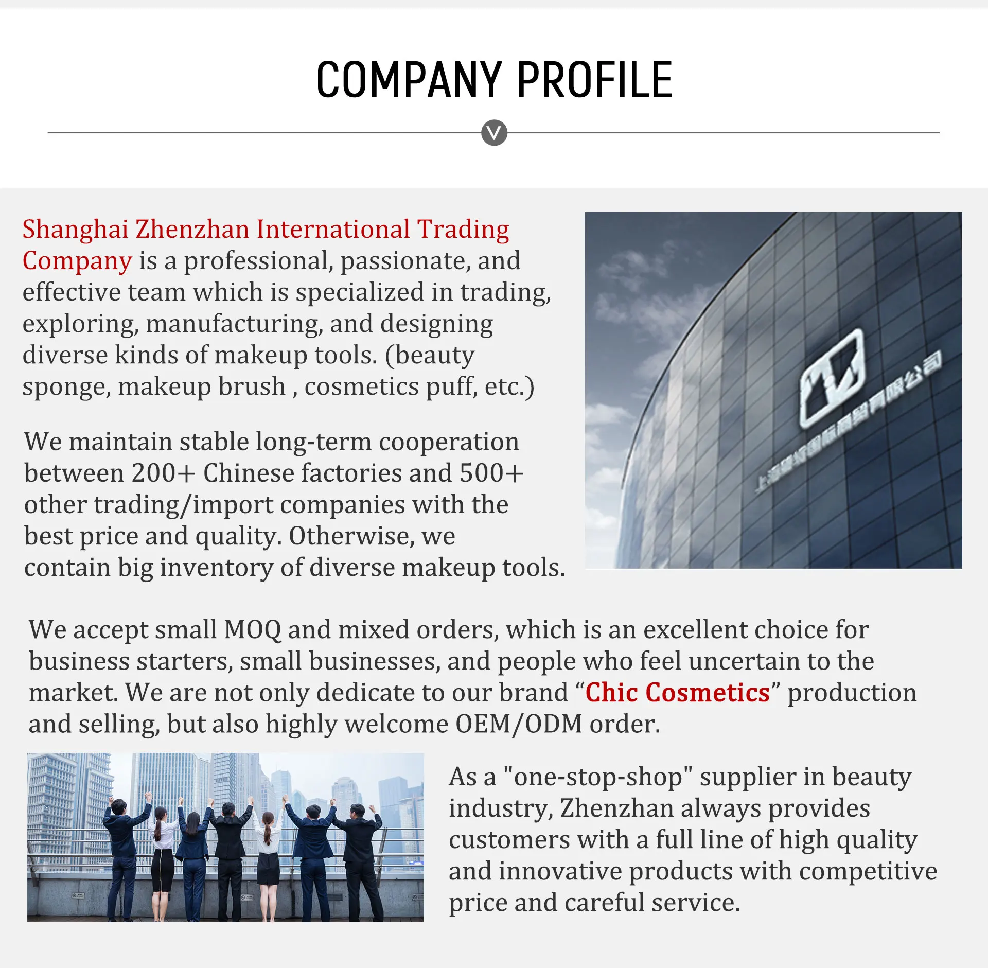 Company Introduction Info