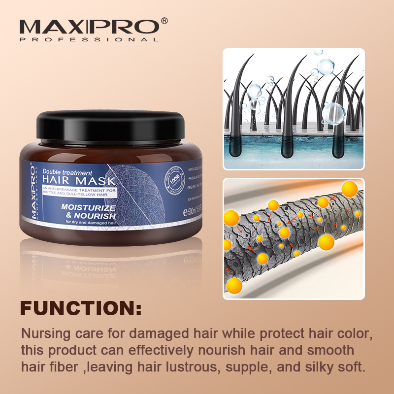 Maxipro Professional Hair Treatment Deep Repairing Collagen Organic Argan Oil Hair Masks for Damaged Hair Salon Use