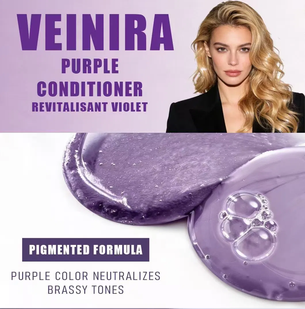 Vegan Purple Pigment Hair Conditioner Professional Hair Care Cosmetics