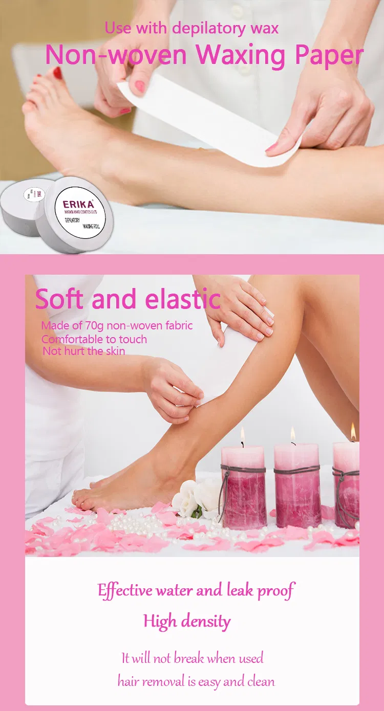 Custom Small Size Disposable Depilatory Wax Paper Strips Hair Removal Waxing Facial Strips for Eyebrows