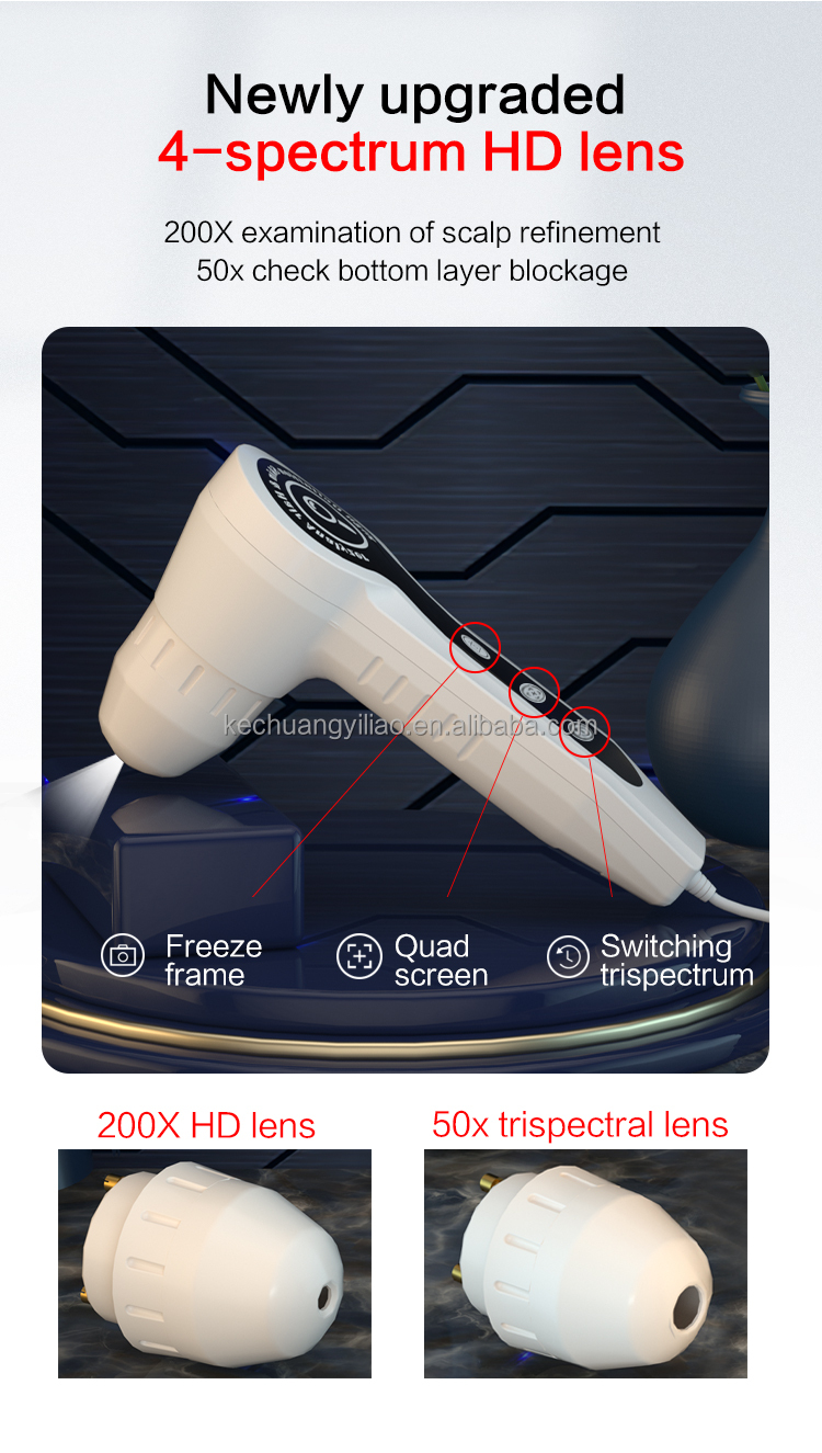 2024 Multi-function Skin Analyzer Hair Detector Beauty Salon Dedicated Hair Regeneration Treatment Scalp Analyzer