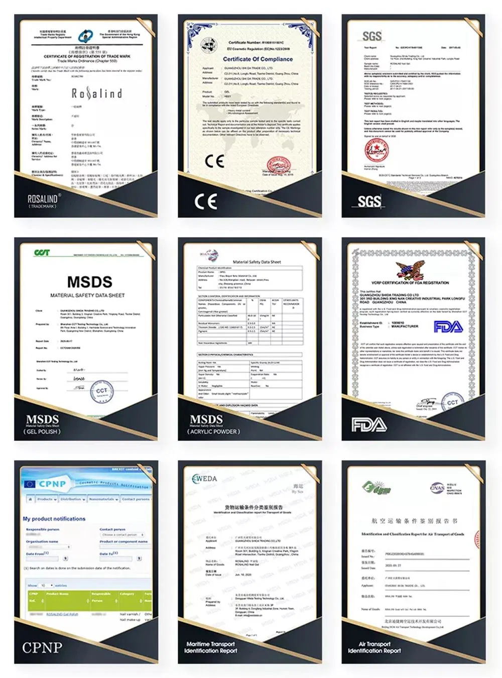 Product Certifications