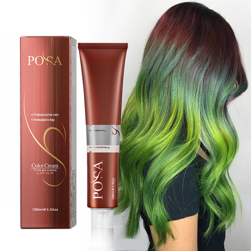 POSA Wholesale Salon Permanent Hair Colour Italian Hair Dye Cream With All Natural Formula