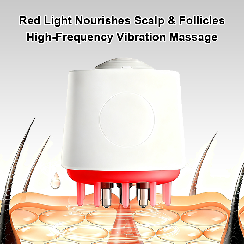 Hair Oil Applicator Scalp Massage Device Electric Hair Growth Comb Led Red Light Anti Hair Scalp Massage Serum Dispenser