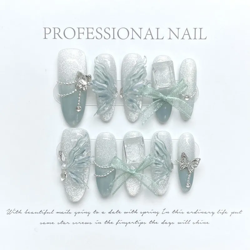 Nail Beauty Salon Manicure Patches Handmade Artificial Nail Acrylic Nail Products