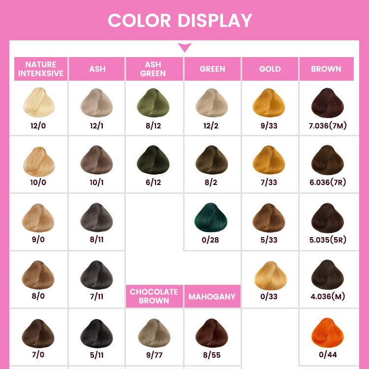 Custom 100ml Long Lasting Hair Dye Cream Permanent Hair Coloring Cream for Salon