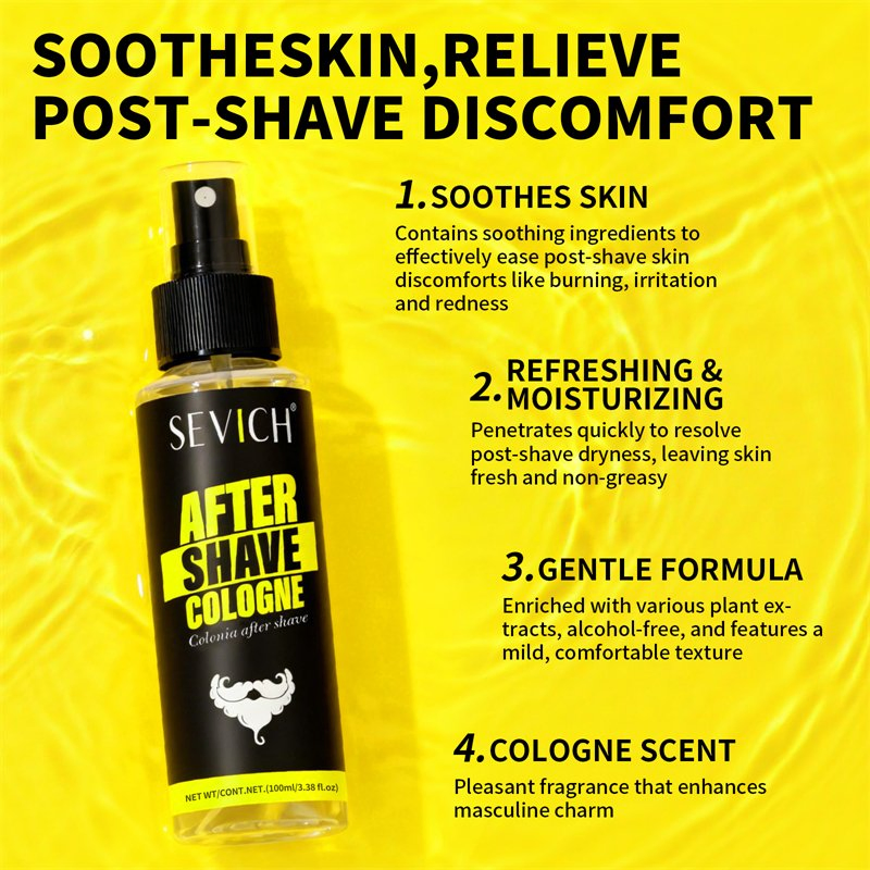 Safter Shave Cologne Men Beard Care Organic Moisturizes Smoothing Skin Barbers