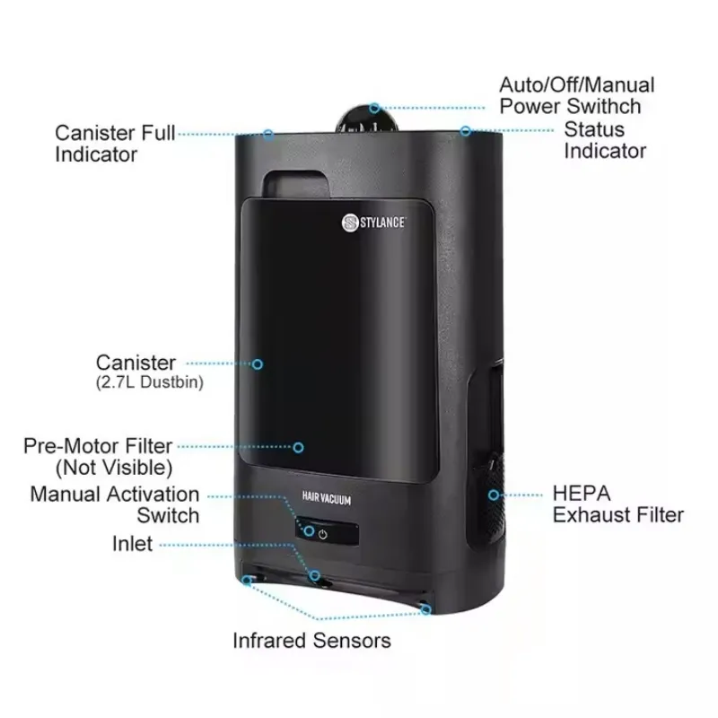 Professional Barber Shop Dust Vacuum Cleaner Details 1