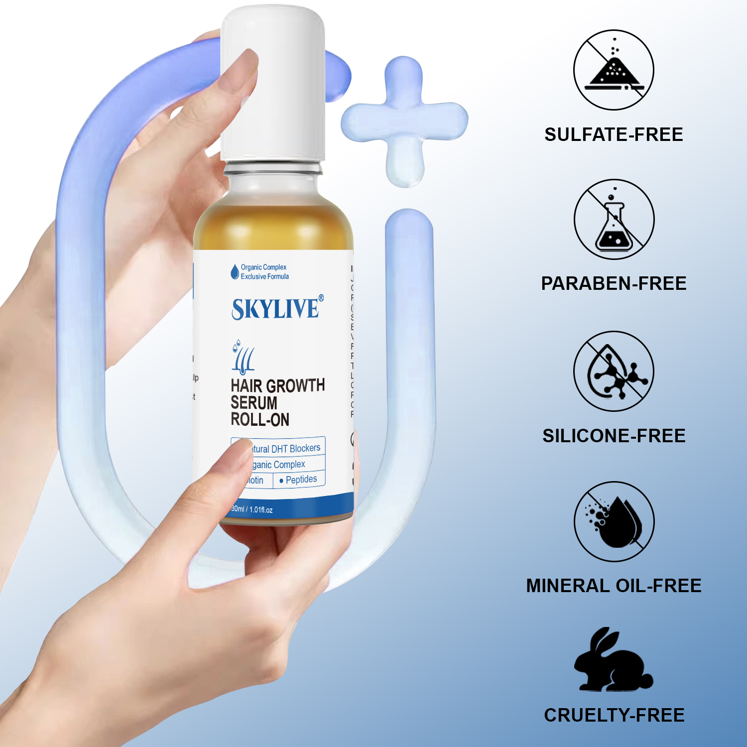 OEM Private Label Hair Nourishing Serum Roll-on for Improving Scalp Nourishing Strengthening Hair Root Hair Care Products