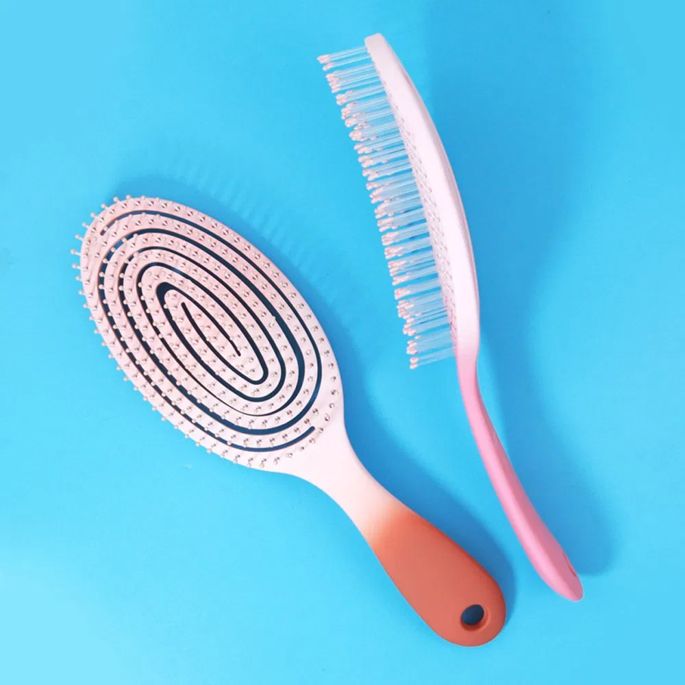 Wholesale Custom Logo Nylon Barber Hairdresser Brush Fancy Hair Care Products with Vent and Cushion Features