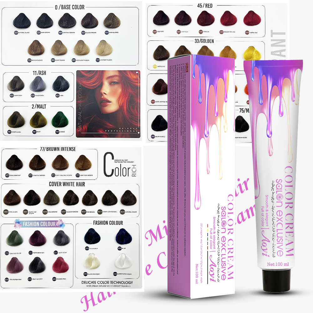 Wholesale Hair Color Cream 100Ml Hair Dye Color Personality Popularity New Hair Color Cream Professional Salon