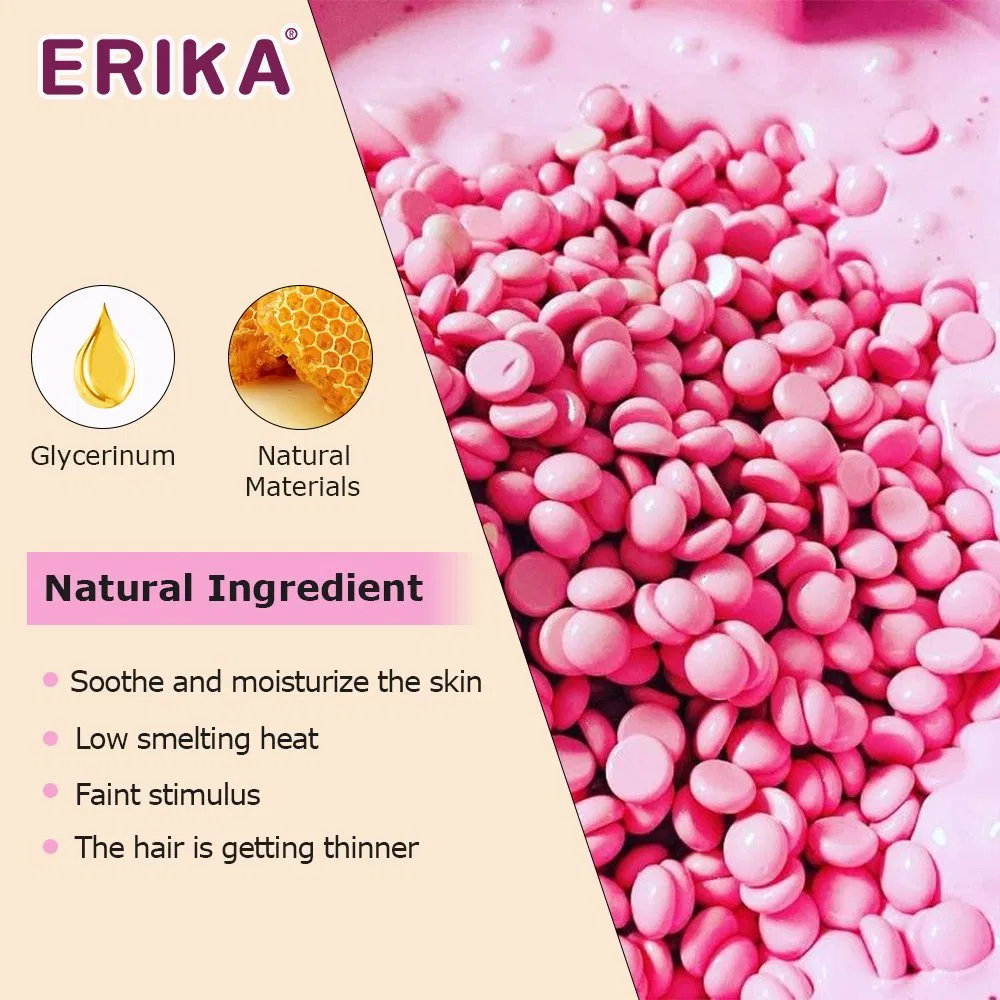 500g White Chocolate Flavored Hard Depilatory Wax Beans for Smooth Gentle Hair Removal Professional Bikini Leg Underarm Waxing Supplies