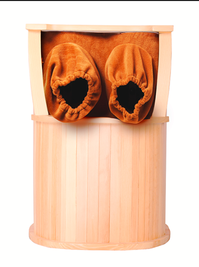 Graphene Far Infrared Foot Sauna Bucket Portable Wooden Foot Spa Massager For Home Relaxation And Wellness