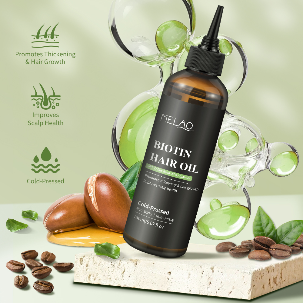 Natural Organic Vegan Scalp Hair Serum Anti Hair Loss Thickening Argan Oil Biotin Hair Growth Oil for Men