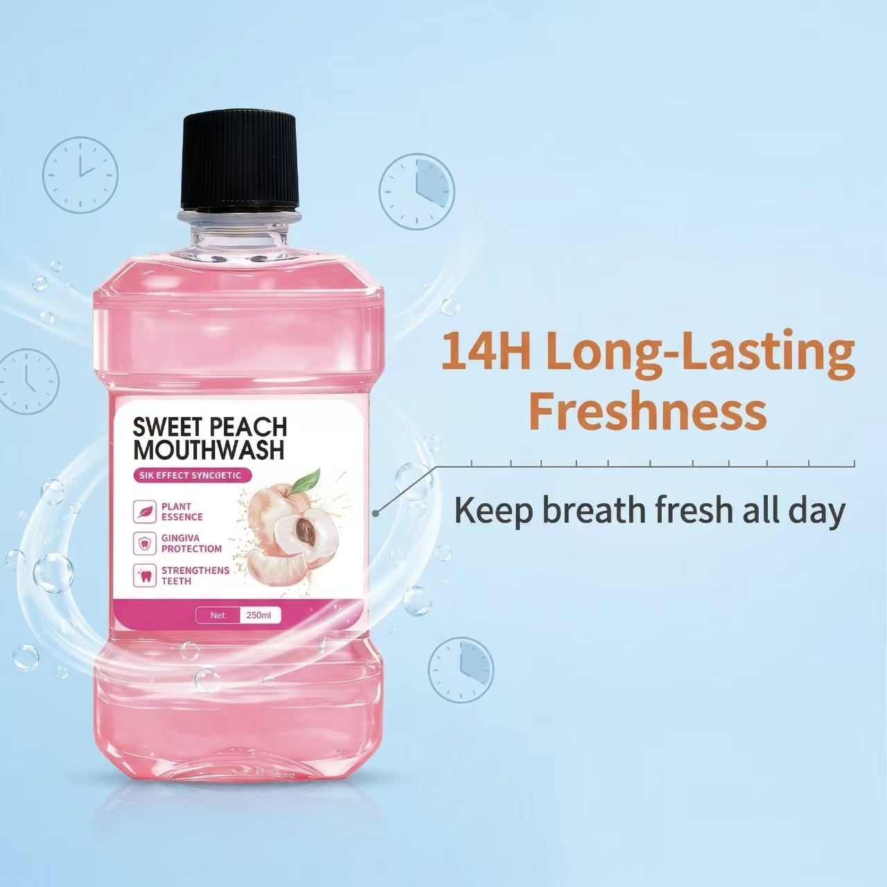 Custom Logo Various Flavors MouthWash Wholesale Stock Daily Oral Cleaning Mouth Rinse