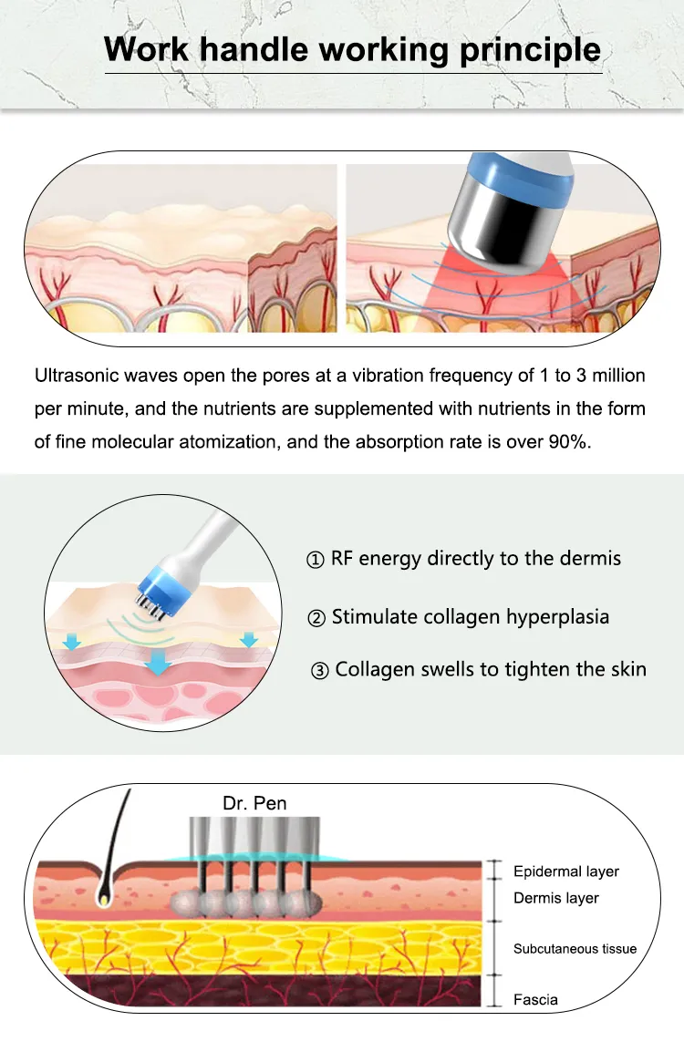 Professional 6 in 1 Blackhead Removal Deep Skin Cleaning Face Lifting Facial Microdermabraion Skincare Facial Machine