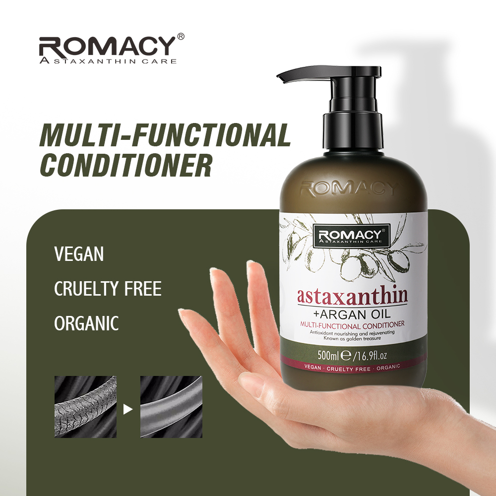 For 500ml Professional Salon Multi-function Astaxanthin Argan Oil Organic Herbal Cream Moisturizing Hair Repair Conditioner