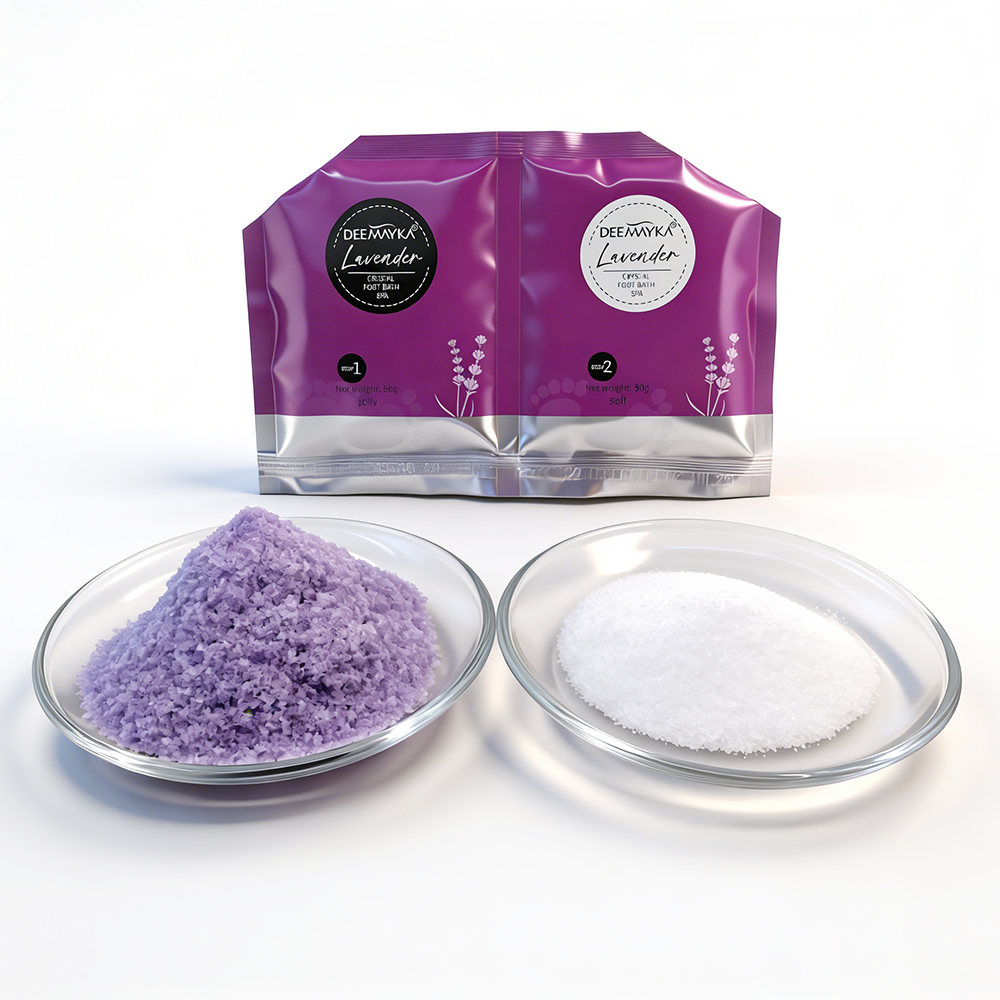 Soaking Crystal Pink Salt Bath Salts Lavender Crystal Foot Bath Spa Organic Lavender Jelly Spa Powder
